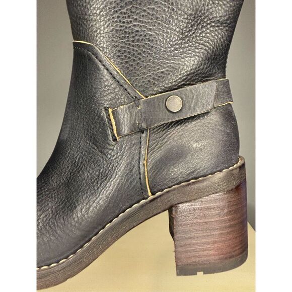Franco Sarto Women's l-Kiana Wide Calf Knee High Boot Rustic Black Size 5.5M‎ - Picture 8 of 13